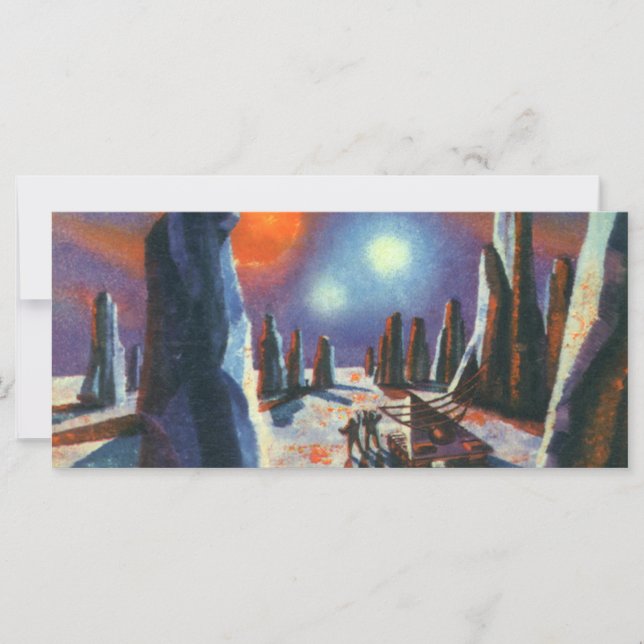 Science-fiction vintage de planète étrangère avec  (Devant)