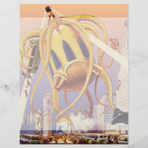 Science-fiction vintage Invasion de guerre Alien O