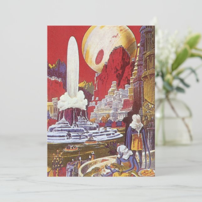 Science-fiction vintage, la cité perdue d'Atlantis (Debout devant)