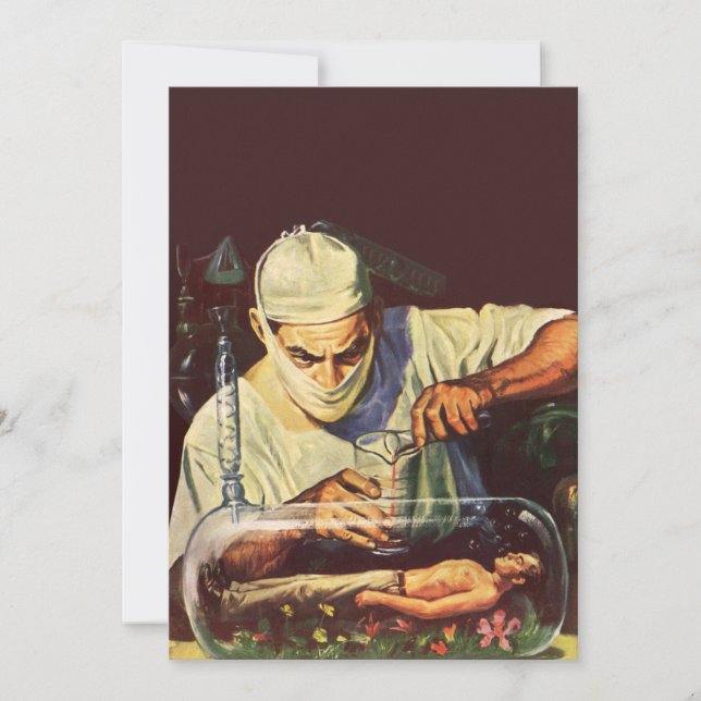 Science-Fiction vintage, Laboratoire Mad Scientist (Devant)