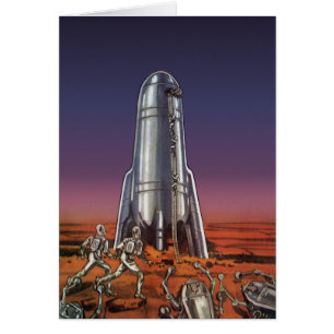 Science-fiction vintage, les astronautes Beetle Al