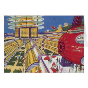 Science-fiction vintage, New York City futuriste