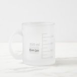 Science Lab Beaker Personnalisé Big Étiquette Mug<br><div class="desc">Pour l'amateur de science dans votre vie. Cette tasse de 10 oz est faite pour ressembler à un morceau de verrerie de laboratoire, avec graduations pour un bécher de 250 ml de taille comparable. Vous pouvez même le personnaliser avec vos initiales ou votre nom, comme vous le feriez dans un...</div>