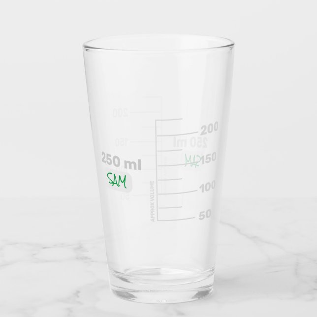 Science Lab Beaker Verre de boisson personnalisée (Devant)