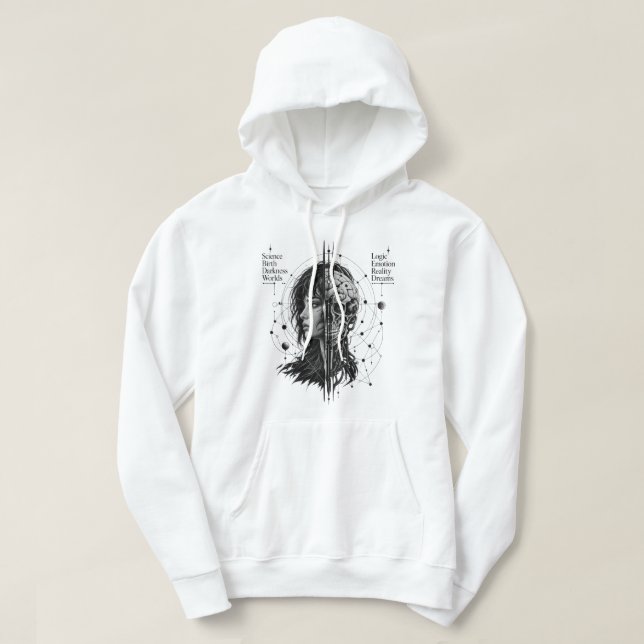 Science Logic Cybernetic Mind Sweat à capuche (Design devant)