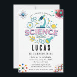Science Party Invitation d'anniversaire<br><div class="desc">Faites preuve de curiosité et célébrez avec style nos invitations à des fêtes d'anniversaire sur le thème de la science ! Parfaites pour les jeunes scientifiques et les esprits curieux, ces invitations présentent des designs amusants et colorés inspirés de la chimie, de la biologie et de l'espace. Customisez avec les...</div>