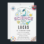 Science Party Invitation d'anniversaire<br><div class="desc">Faites preuve de curiosité et célébrez avec style nos invitations à des fêtes d'anniversaire sur le thème de la science ! Parfaites pour les jeunes scientifiques et les esprits curieux, ces invitations présentent des designs amusants et colorés inspirés de la chimie, de la biologie et de l'espace. Customisez avec les...</div>