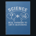 Science Réponses carnet personnalisé<br><div class="desc">Uggs the customize it function,  you can change (edit) the background color of this item and add your own text if you wish. Lac my store for more items with this design.</div>