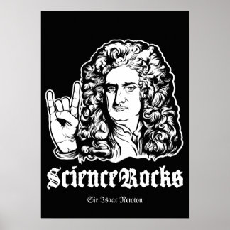 Science Rocks Affiche Sir Isaac Newton