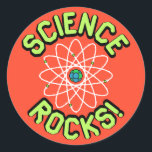 Science Rocks ! Autocollants<br><div class="desc">La science nous donne toutes sortes de choses extraordinaires. Montrez à tout le monde comment il roche votre monde avec ce design coloré.</div>