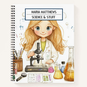 Science thème Carnet fille