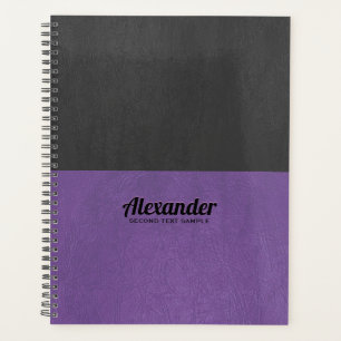Scinder l'écran et la texture en faux cuir noir p