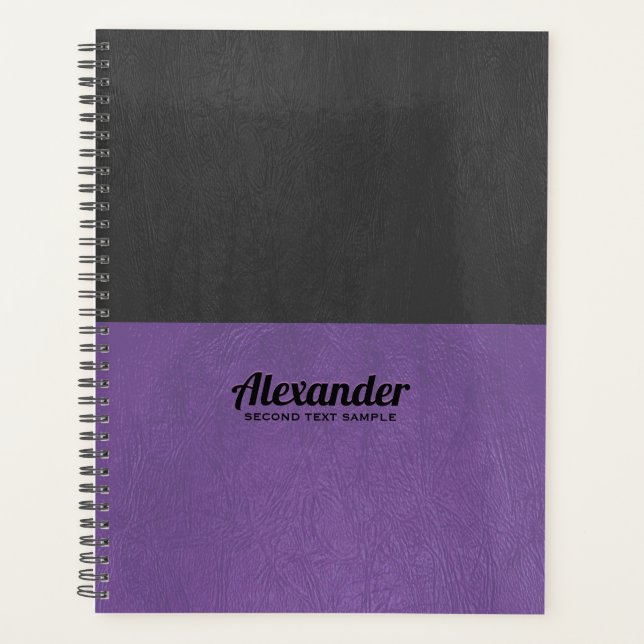 Scinder l'écran et la texture en faux cuir noir p (Devant)