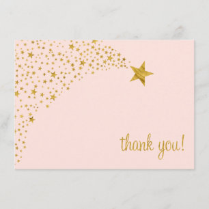 Scintille Petite Étoile Filante Rose Or Merci