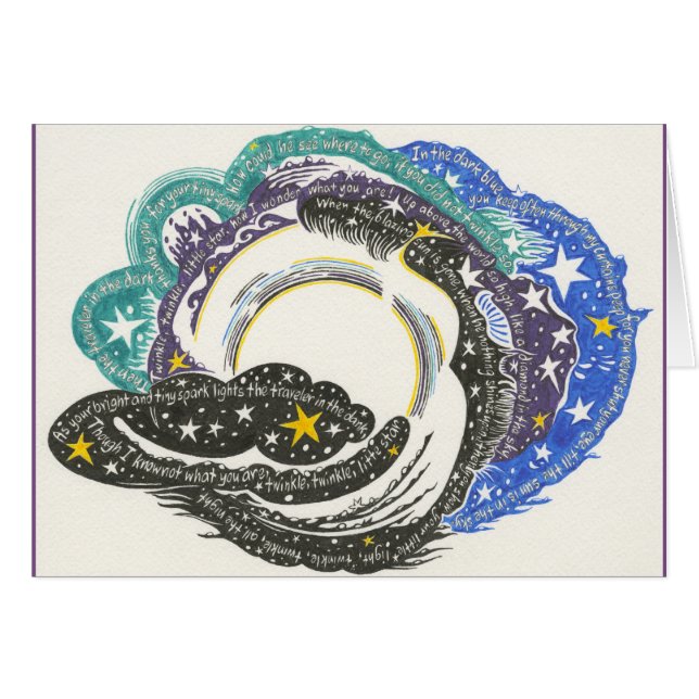 Scintillement, scintillement, peu de carte (Devant horizontal)