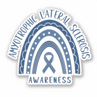 Sclérose latérale amyotrophique ALS Sticker arc-en