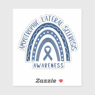 Sclérose latérale amyotrophique ALS Sticker arc-en