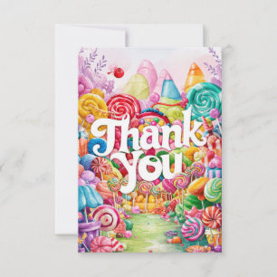 Scoops Candyland carte de remerciements