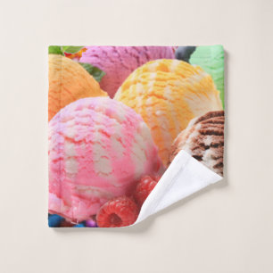 scoops de glaces colorées