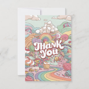Scoops Magic Candyland carte de remerciements