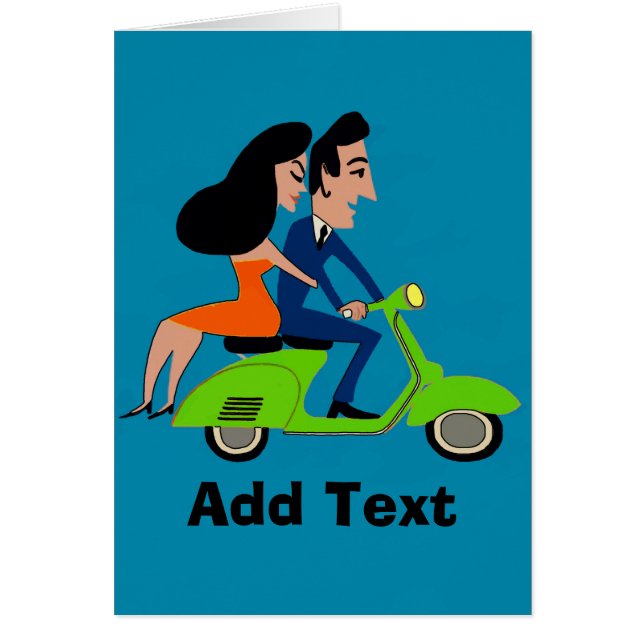 Scooter Girl, ajouter du texte (Devant)