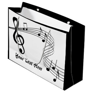 Score de musique Grand sac cadeau