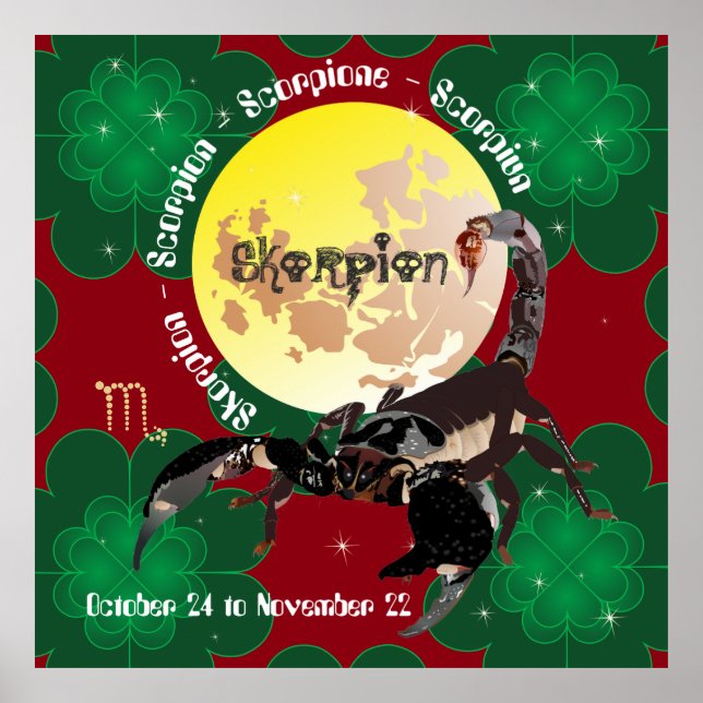 Scorpio 24 octobre à novembre 22 Poster (Devant)