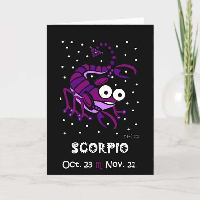 SCORPIO - CARTE D'ACCUEIL ZODIAC (Devant)