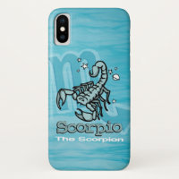Scorpio Le Scorpion panneau d'eau coque iphone