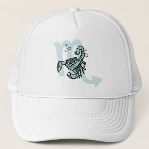 Scorpio Le Scorpion zodiac bleu casquette graphiqu