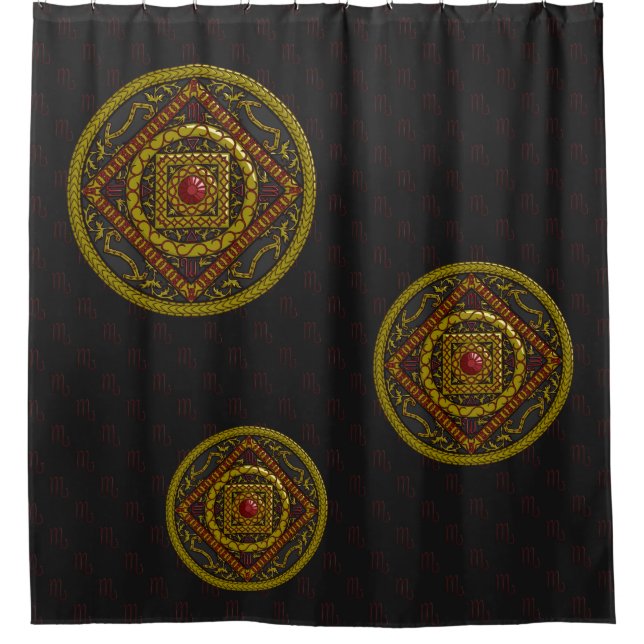 Scorpio Mandala Douche rideau (Devant)
