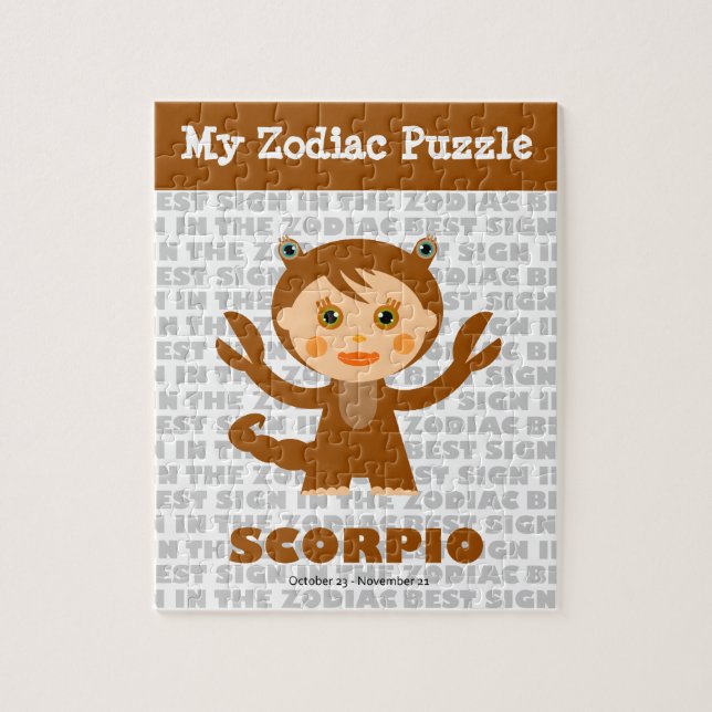 Scorpio, Mon Puzzle Zodiac (Vertical)