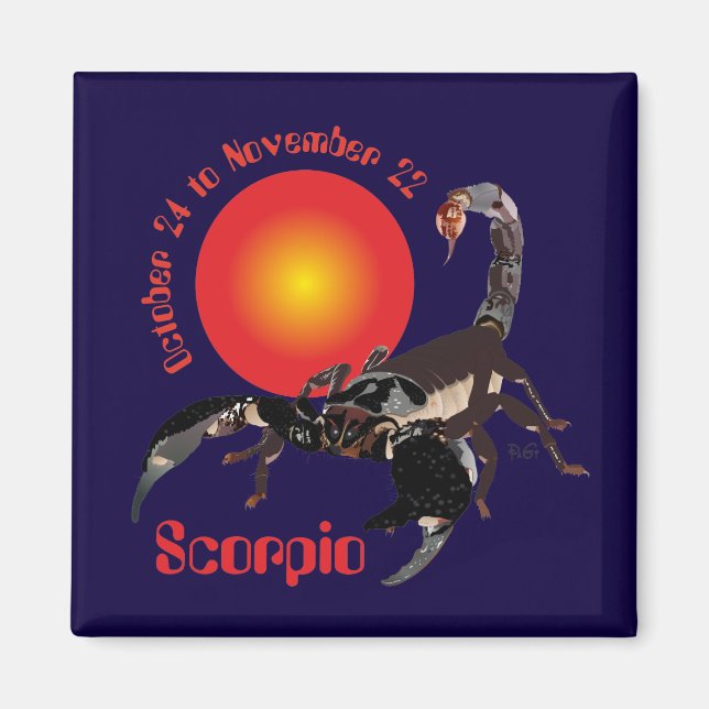 Scorpio October 24 à novembre 22 Aimant (Devant)