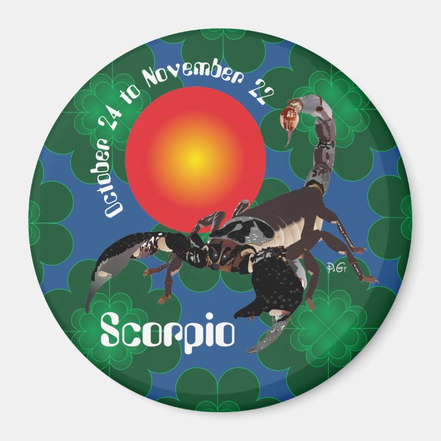 Scorpio October 24 to November 22 Magnet (Devant)