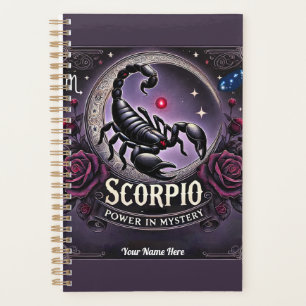 Scorpio "Power in Mystery" Planner - Personnalisé
