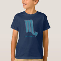 "Scorpio" signe graphique d'eau zodiac t-shirt enf