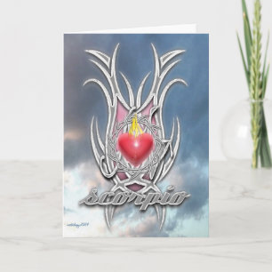 SCORPIO valentines jour ou carte d'anniversaire