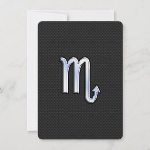 Scorpio Zodiac chrome comme Signe peau de serpent 