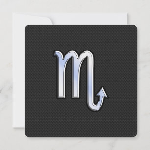Scorpio Zodiac chrome comme Signe peau de serpent 