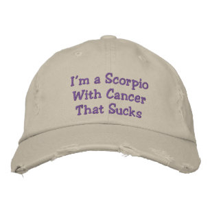 Scorpion Avec Le Cancer Qui Sucre, Casquette Disto