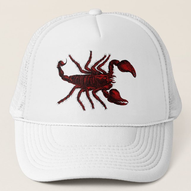 Scorpion rouge - casquette #1 (Devant)