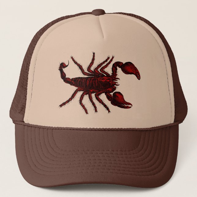 Scorpion rouge - casquette #2 (Devant)