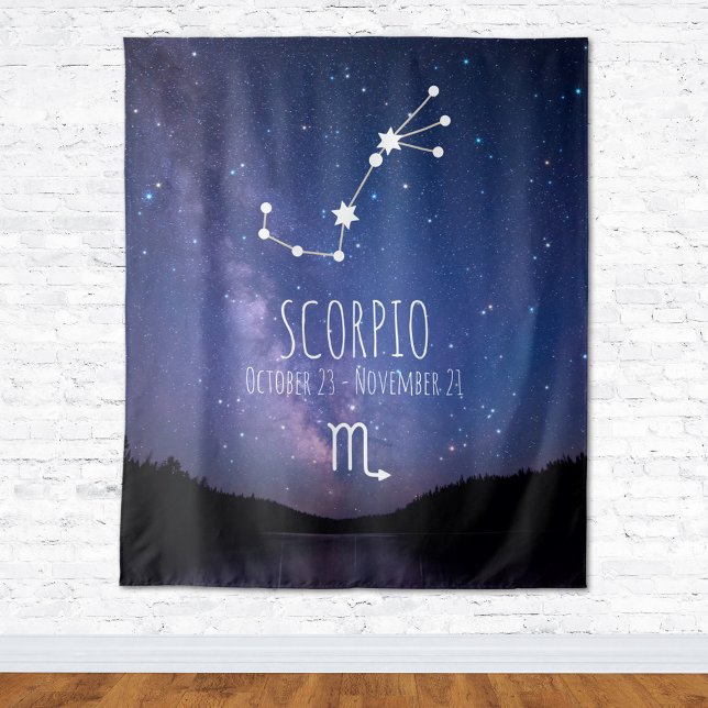 Scorpion | Tapisserie d'astrologie personnalisée (Créateur téléchargé)