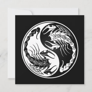 Scorpions Yin Yang blanc et noir