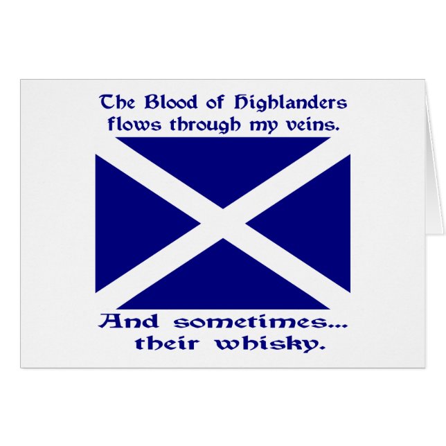 Scot Highlander Sang & Whisky (Devant horizontal)