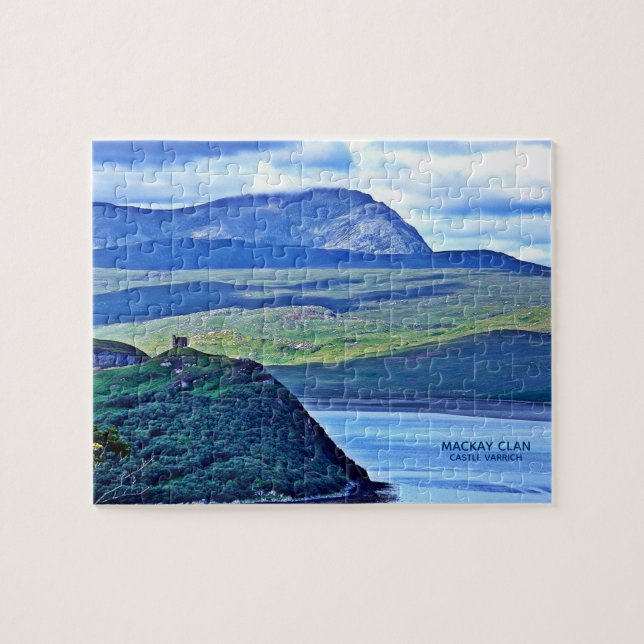 Scotland Castle Varrich MacKay Clan Jigsaw Puzzle (Horizontal)