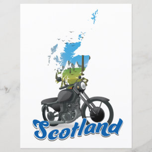 Scotland Motorcycle carte voyage poser