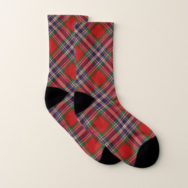 Scots Style Clan MacFarlane Tartan Plaid (Paire)