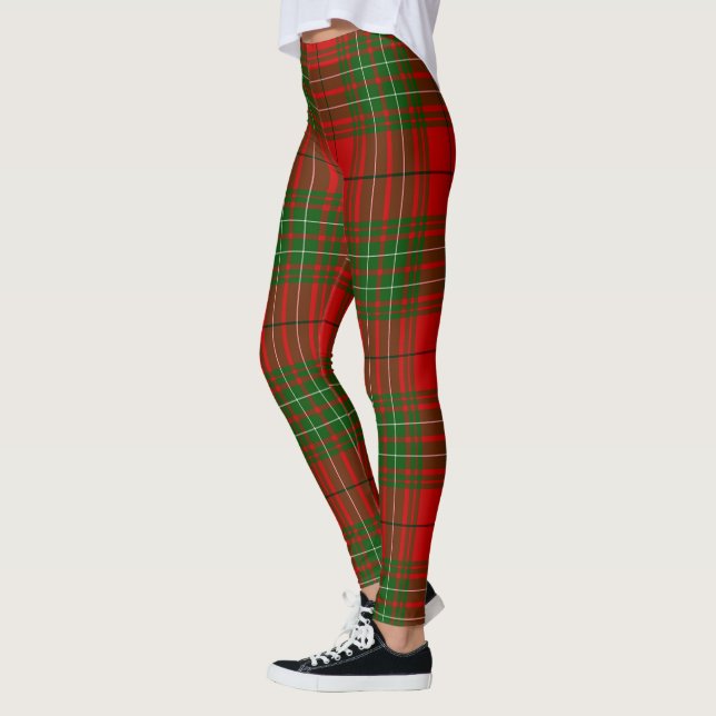 Scotstee Clan Comyn Red Tartan Femmes Leggings (Gauche)