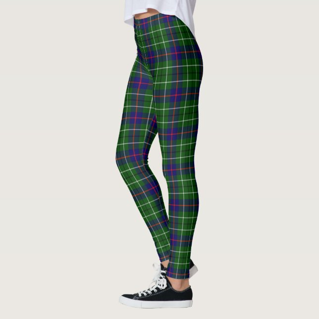 Scotstee Clan Duncan Modern Tartan Women Leggings (Gauche)